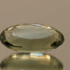 Natural prasiolite gemstone, 13.32 carat, oval cut, pale green color, untreated, loose gemstone, dimensions 21.3 × 11.9 × 7.9 mm, ideal for fine jewelry.