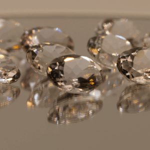 Natural oval cut amethyst gemstones with purple violet color, 18.10 × 13.10 mm