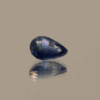 Blue pear-shaped sapphire, 0.83 carat, 6.88 × 4.83 × 3.04 mm, heat-treated, unknown origin, AIG certified.