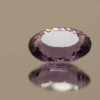 Natural oval cut amethyst gemstone with purple violet color, 16.30 × 10.50 mm
