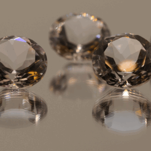 Natural round cut amethyst gemstones with purple violet color, 13.10 × 13.08 mm