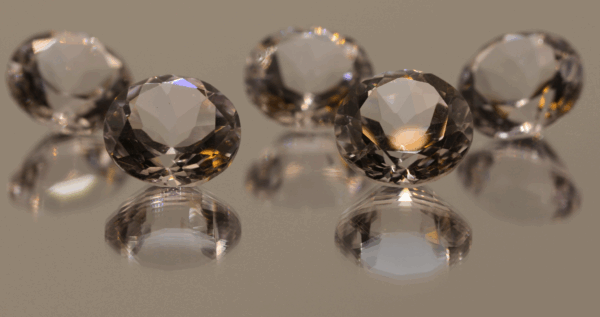 Natural round cut amethyst gemstones with purple violet color, 13.10 × 13.08 mm