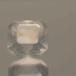 natural milky quartz gemstone 11.46 carat white cloudy octagon cut untreated loose gem