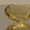 Lemon Quartz gemstone 84.1 carats, natural light yellow oval-cut, premium quality for jewelry
