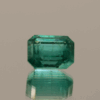Natural green emerald gemstone 3.93 carats rectangular cut vivid green AA color insignificant oil treatment certified loose stone