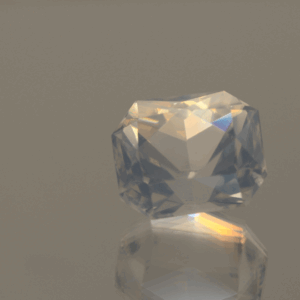 natural milky quartz gemstone 8.5 carat white cloudy octagon cut untreated loose gem