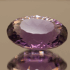 Natural oval cut amethyst gemstone with purple violet color, 22.80 × 17.20 mm