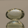 Natural prasiolite gemstone, 12.86 carat, oval cut, pale green color, untreated, loose gemstone, dimensions 17 × 13 × 9.2 mm, ideal for fine jewelry.