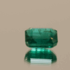 Natural Zambian Green Emerald stone 3.31 carats rectangular cut vivid green AA-AAA color minor oil treatment certified loose stone