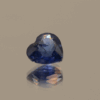 Natural sapphire gemstone, 1 carat, heart cut, blue color, heat treated, loose gemstone, dimensions 6.18 × 5.84 × 3.44 mm, origin Madagascar, AIG certified.