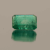 Natural emerald stone 3.59 carats rectangular cut vibrant green AA color insignificant oil treatment certified loose stone