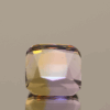 Natural cushion cut ametrine gemstone with purple yellow color, 11.90 × 11.10 mm