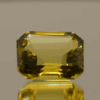 Lemon Quartz gemstone 14.85 carats, natural light yellow octagon-cut, premium quality for jewelry