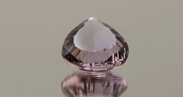 Natural pear cut ametrine gemstone with purple yellow color, 16.40 × 16.30 mm