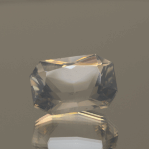 natural milky quartz gemstone 7.26 carat white cloudy octagon cut untreated loose gem