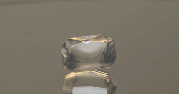 natural milky quartz gemstone 7.26 carat white cloudy octagon cut untreated loose gem