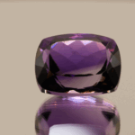 Natural purple-violet cushion cut amethyst gemstone, 16.8 × 12.8 × 8.1 mm, 15.88 carats, single stone