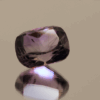 Natural cushion cut amethyst gemstone with purple violet color, 14.67 × 12.20 mm