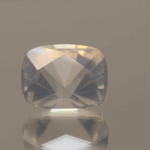 natural milky quartz gemstone 9.36 carat white cloudy cushion cut untreated loose gem