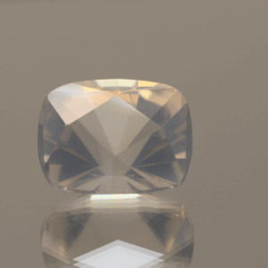 natural milky quartz gemstone 9.36 carat white cloudy cushion cut untreated loose gem