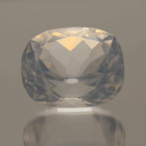 natural milky quartz gemstone 20.15 carat white cloudy cushion cut untreated loose gem