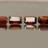 Set of 4 natural pyrope garnet set, 8.55 carats total, octagon cut, red color, untreated