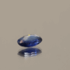 Natural sapphire gemstone, 0.81 carat, oval cut, blue color, heat-treated, loose gemstone, dimensions 7.18 × 4.75 × 2.21 mm, origin unknown, AIG certified.