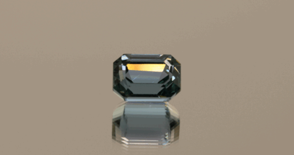 Light green octagon-shaped spodumene, 5.8 carat, 10.9 × 7.8 × 7.1 mm, no treatment, unknown origin.