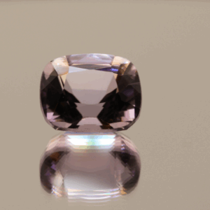 Natural cushion cut amethyst gemstone with purple violet color, 13.30 × 11.10 mm Title: