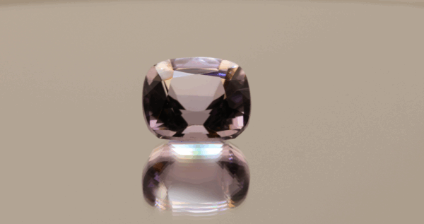 Natural cushion cut amethyst gemstone with purple violet color, 13.30 × 11.10 mm Title: