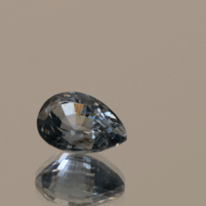 Blue pear-shaped sapphire, untreated, unknown origin, 1.4 carat, dimensions 7.82 × 5.38 × 4.11 mm, AIG certified.