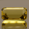 Lemon Quartz gemstone 20.54 carats, natural light yellow octagon-cut, premium quality for jewelry