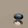 Deep blue oval-shaped color change spinel, 1.18 carat, 7.39 × 5.71 × 3.32 mm, no treatment, unknown origin, ALGT certified.