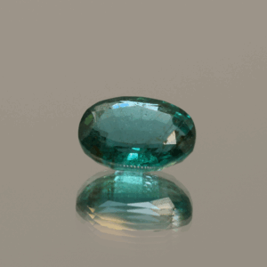 Natural Emerald cut oval gemstone 2.05 carats vivid green color minor oil treatment certified loose stone