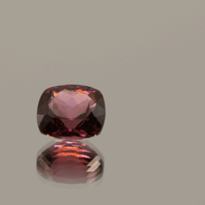 Natural rhodolite garnet gemstone 1.6 carats cushion cut purple color from Tanzania untreated certified loose stone