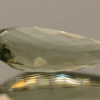 Natural prasiolite gemstone, 22.87 carat, pear cut, pale green color, untreated, loose gemstone, dimensions 32.9 × 13.8 × 8.6 mm, ideal for fine jewelry.