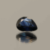 Royal Blue Sapphire Pear shaped, 1.37 carat, 8.09 × 5.85 × 3.68 mm, heat-treated, Madagascar origin, IGS certified.