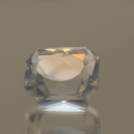 natural milky quartz gemstone 9.6 carat white cloudy octagon cut untreated loose gem