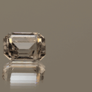 Natural sapphire yellow gemstone, 2.16 carat, octagon cut, pink color, unheated, loose gemstone, dimensions 8.13 × 5.93 × 4.23 mm, origin Madagascar, AIG certified.