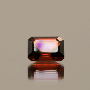 Natural almandine garnet 2.9 carats octagon cut purple-red color untreated loose gemstone