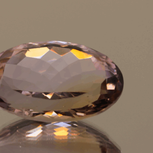 Natural oval cut ametrine gemstone with purple yellow color, 20.70 × 13.50 mm