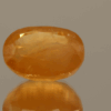 Natural Hackmanite gemstone, 8.81 ct, orange oval, untreated, certified AIG GEM20231110104163