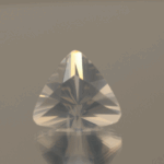 natural milky quartz gemstone 5.8 carat white cloudy trillion cut untreated loose gem