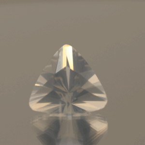 natural milky quartz gemstone 5.8 carat white cloudy trillion cut untreated loose gem