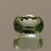 Light green cushion-shaped spodumene, 9.15 carat, 14.3 × 10 × 7.5 mm, no treatment, unknown origin.