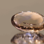 Natural oval cut ametrine gemstone with purple yellow color, 20.30 × 16.30 mm