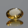 Faceted Citrine Gemstone – Yellow Orange, Oval, 8.86 carats