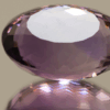 Natural oval cut amethyst gemstone with purple violet color, 22.90 × 17.70 mm