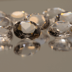 Natural oval cut amethyst gemstones with purple violet color, 11.88 × 10.18 mm