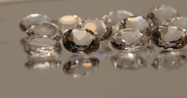 Natural oval cut amethyst gemstones with purple violet color, 11.88 × 10.18 mm